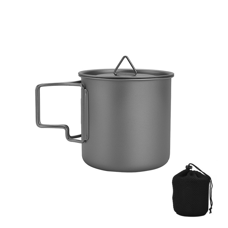Camping Cooking Gadgets - Taza de camping de titanio con