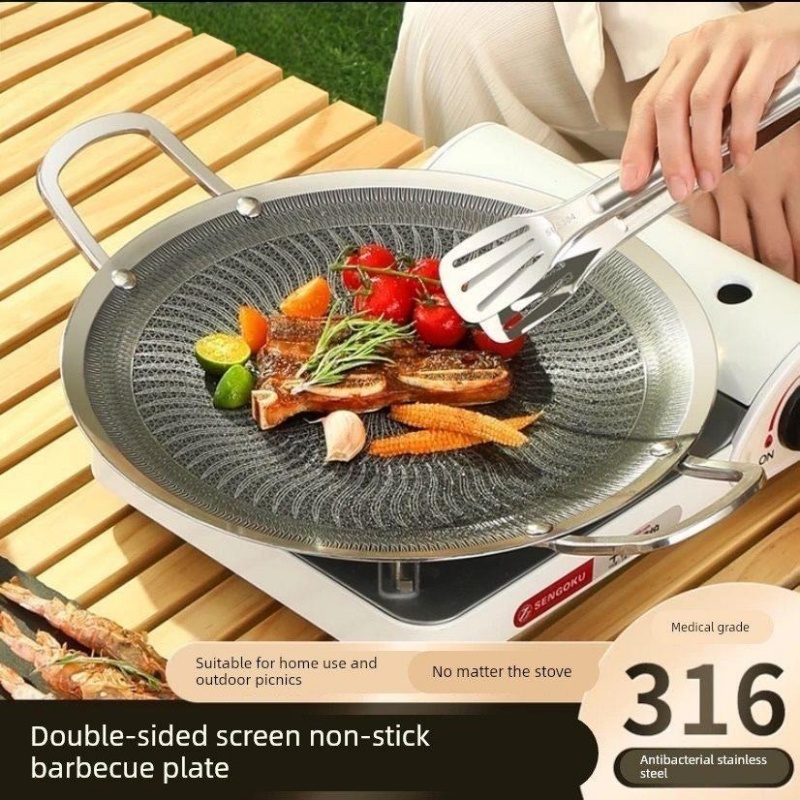 Camping Cooking Stove - Sartén Multifuncional de Acero Inoxidable 316