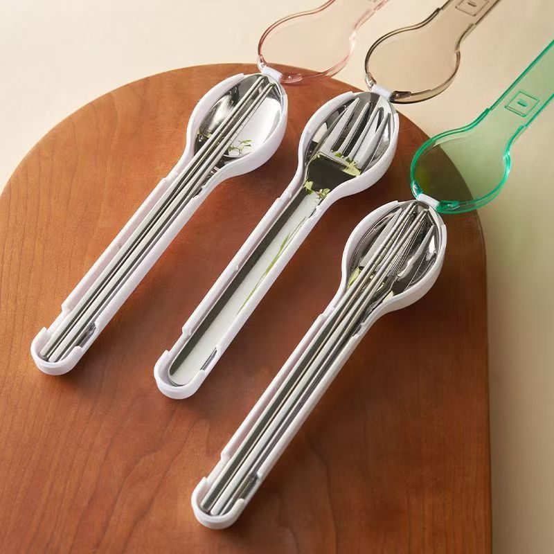 Camping Cooking Knives - Juego de cubiertos portátil con caja