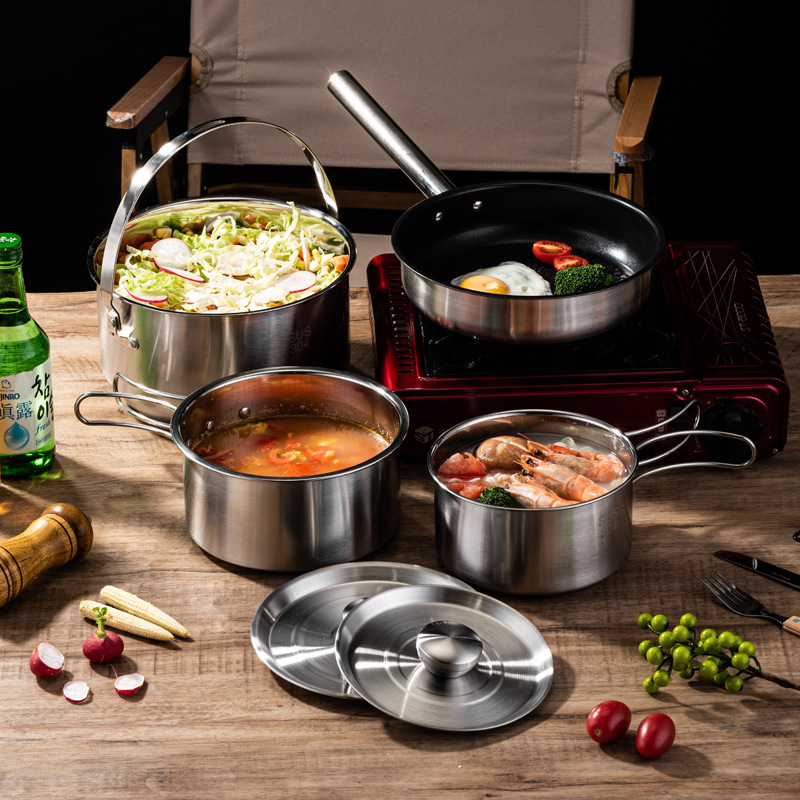 Camping Cooking Set For 4 - Juego de Utensilios de Cocina Portátiles