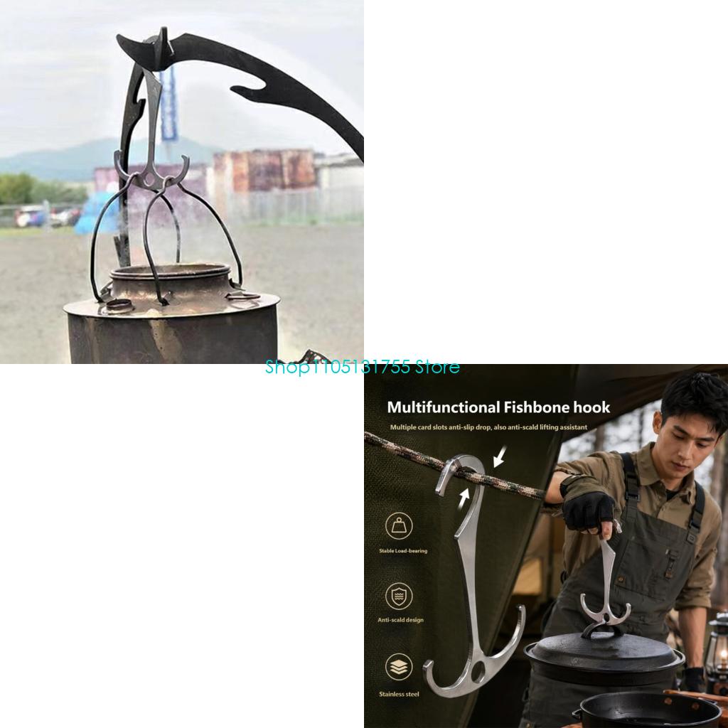 Camping Cooking Utilities - K0EF Gancho almacenamiento para área cocina,
