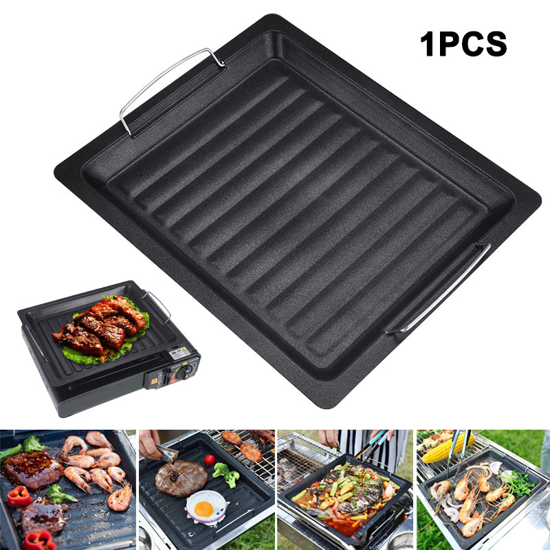 Camping Hiking Cooking - Sartén cuadrada gruesa para exteriores con