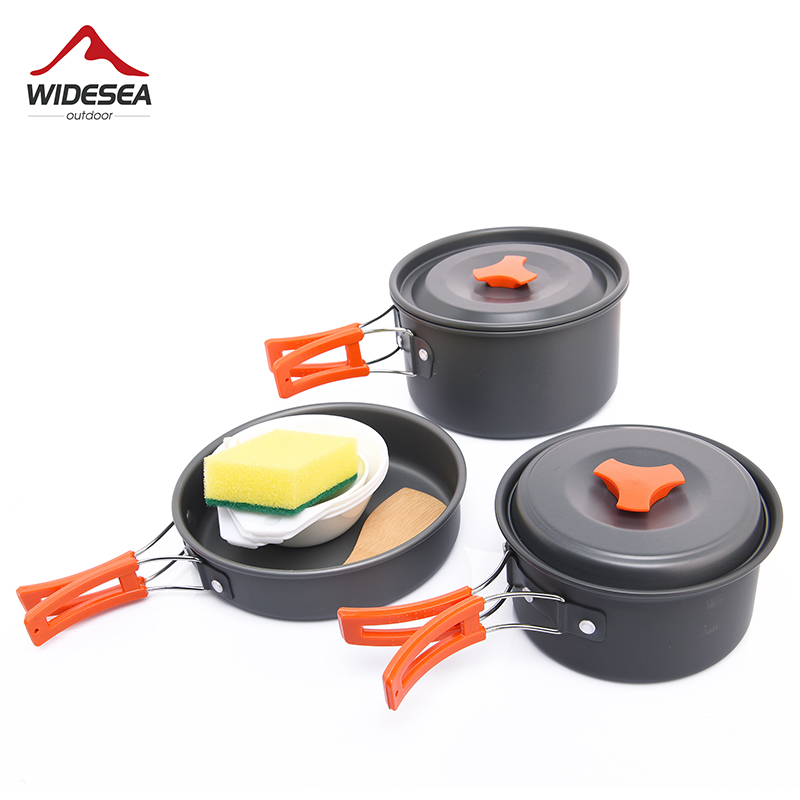 Camping Cooking Pot Set - Widesea-Juego de utensilios de cocina para