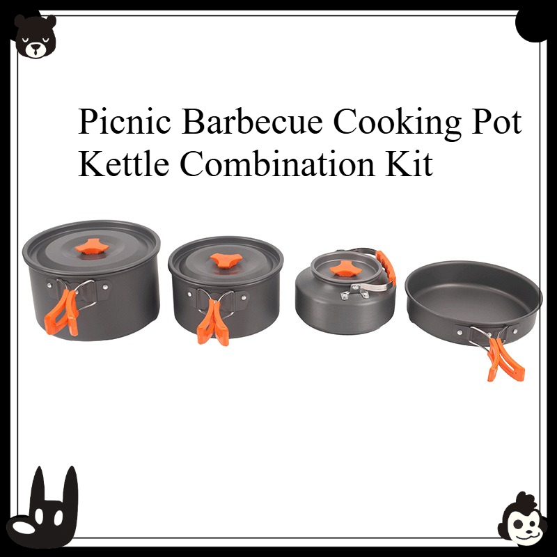 Camping Cooking Set For 4 - Juego de Utensilios de Cocina Portátiles