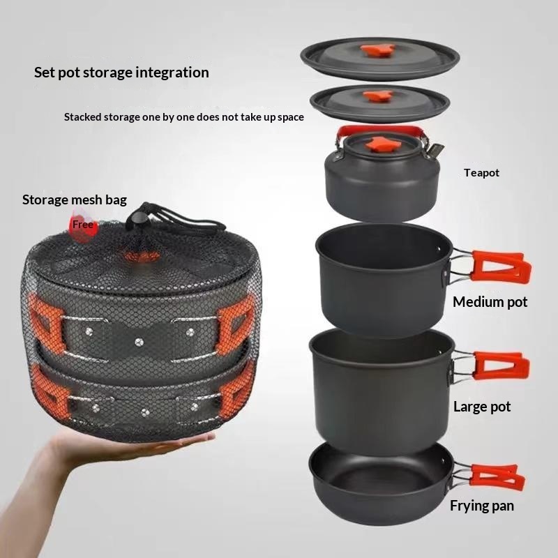 Camping Cooking Set For 4 - Juego de Utensilios de Cocina Portátiles