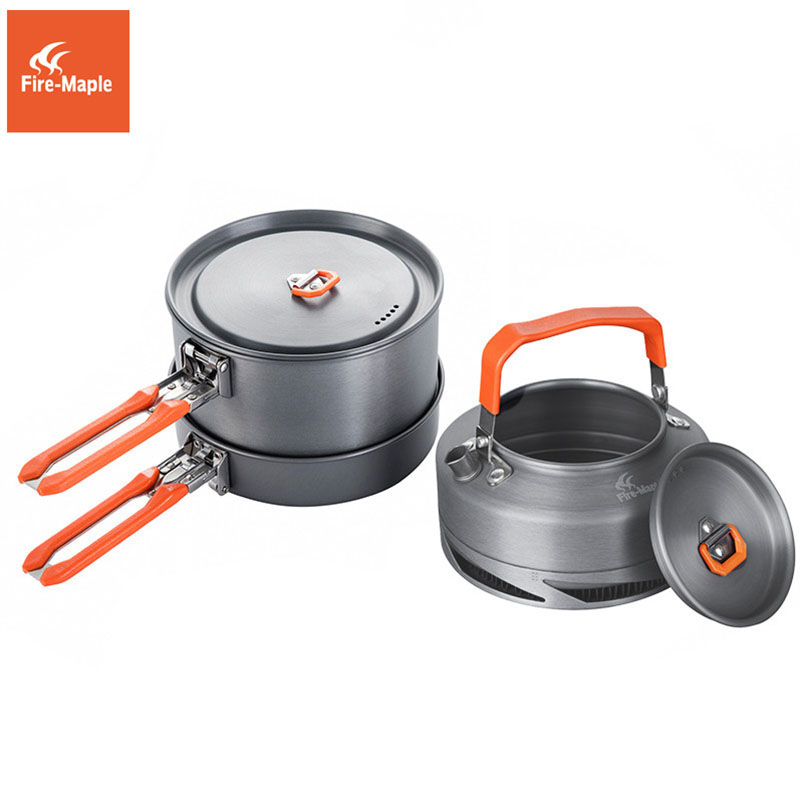 Camping Cooking Pot Set - Fire Maple utensilios Camping senderismo cocina