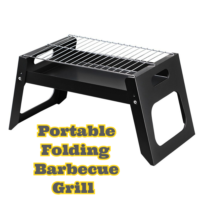Camping Cooking Stove - Parrilla de barbacoa de carbón portátil,