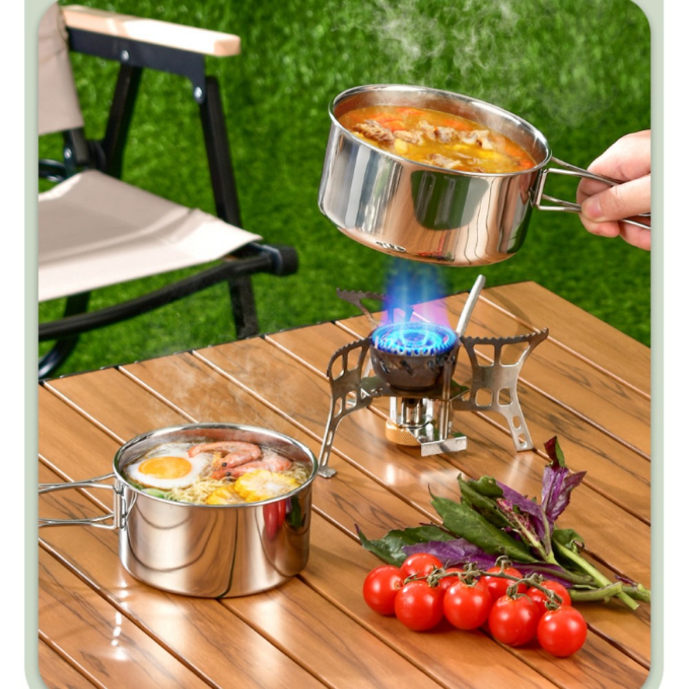Juego de cocinero de acampada  - Camping Cooking Pots And Pans Set reseña y precio