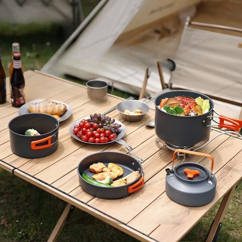 Juego de Utensilios de Cocina  - Camping Cooking Set For 4 reseña y precio