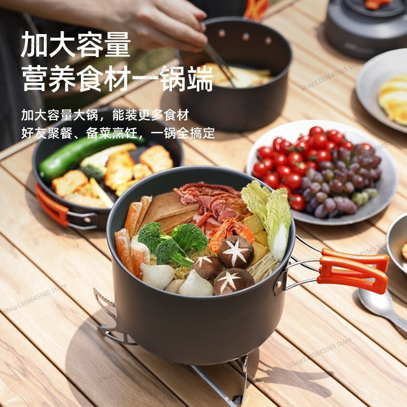 Juego de Utensilios de Cocina  - Camping Cooking Set For 4 reseña y precio