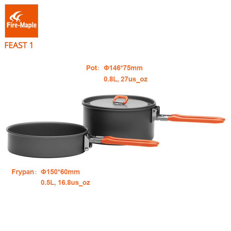 Fire Maple Feast 1-utensilios  - Camping Cooking Pots And Pans Set reseña y precio