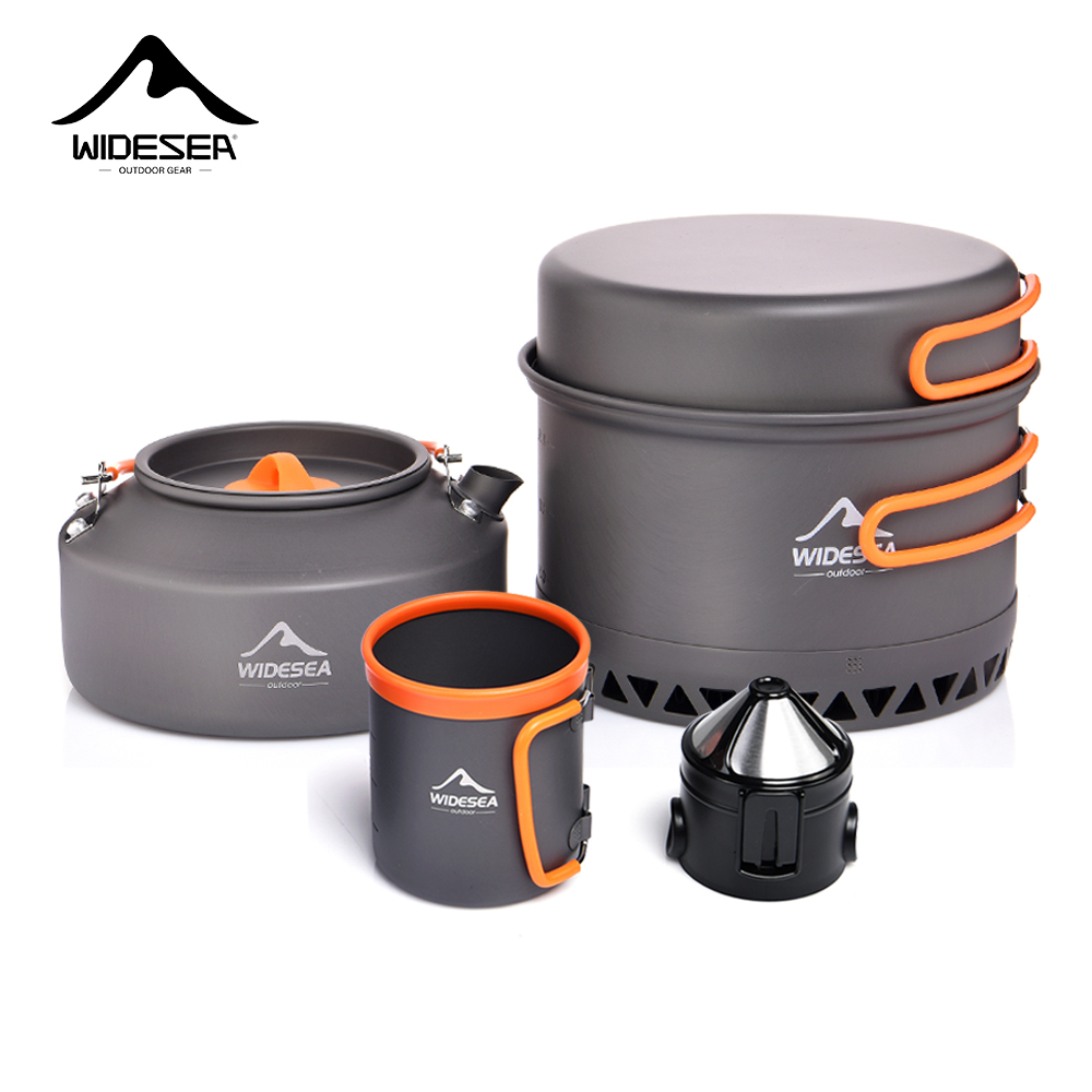 Vajilla para acampar, juego de - Camping Cooking Set For 4 reseña y precio