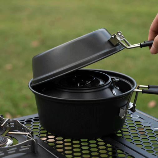 Juego de utensilios de cocina  - Camping Cooking Pots And Pans Set reseña y precio