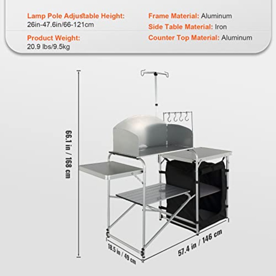 Mesa de Cocina para Camping, M - Camping Cooking Table reseña y precio