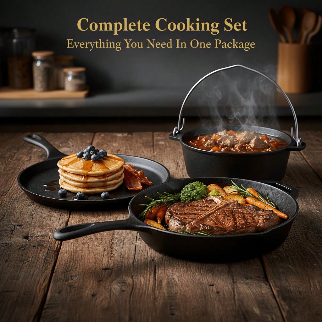 PACILACK Juego de Ollas y Sart - Camping Cooking Set For 4 reseña y precio