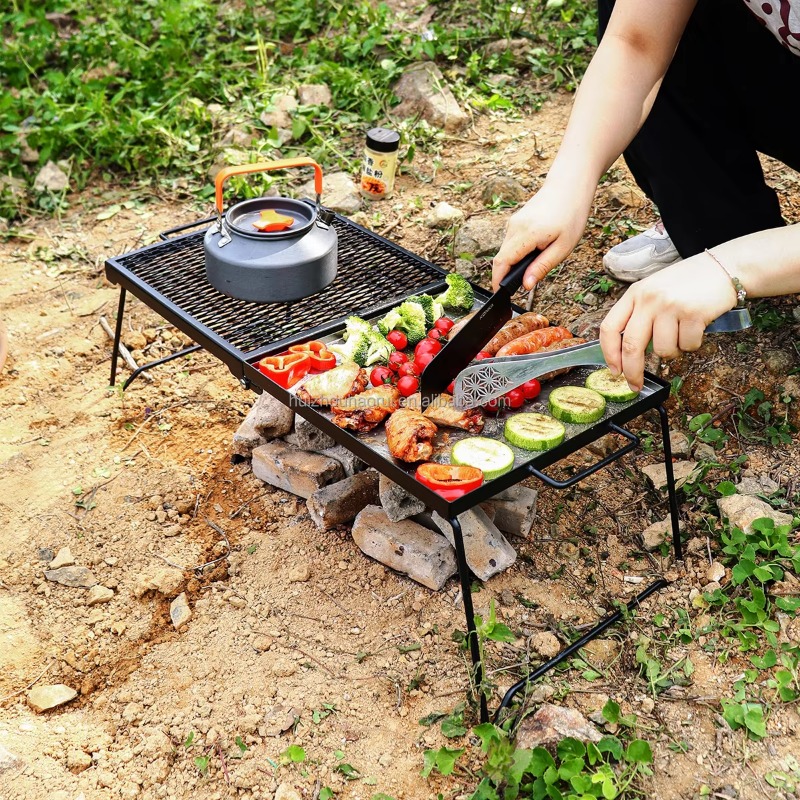 Parrilla Portátil Plegable par - Camping Cooking Over Fire reseña y precio