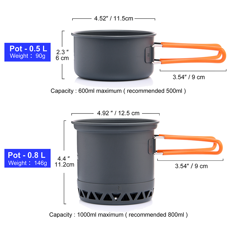 Widesea-Juego de utensilios de - Camping Cooking Set For 4 reseña y precio
