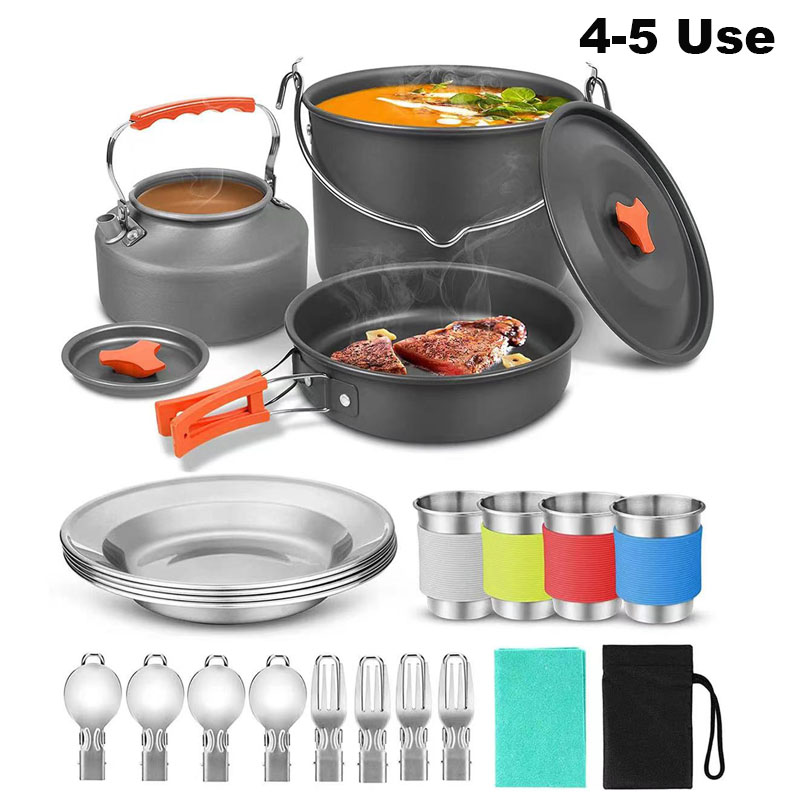 Juego de utensilios de cocina  - Camping Cooking Set For 4 reseña y precio