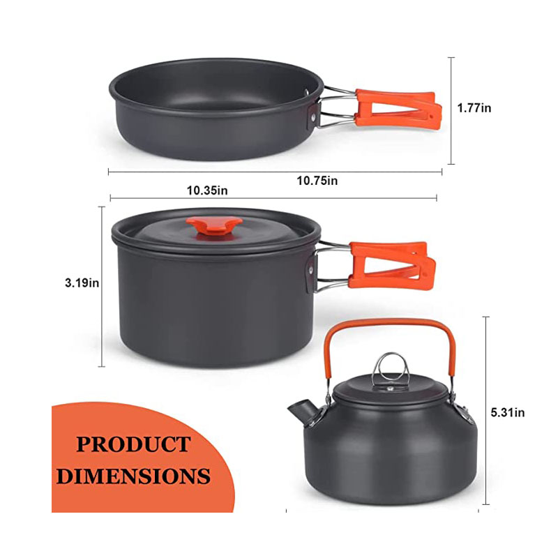Juego de utensilios de cocina  - Camping Cooking Set For 4 reseña y precio