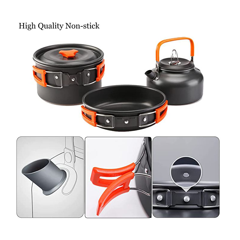 Juego de utensilios de cocina  - Camping Cooking Set For 4 reseña y precio