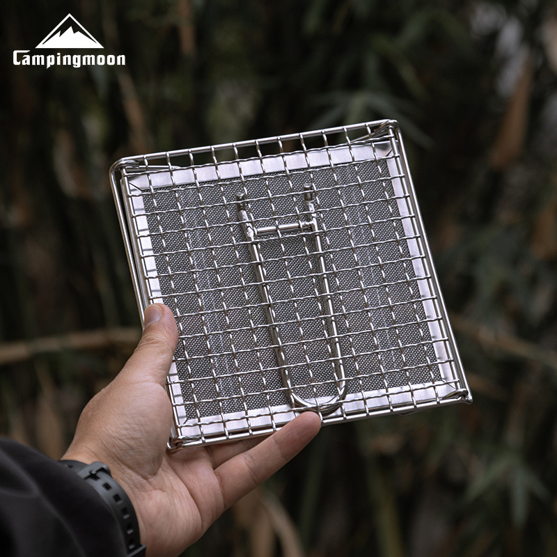CAMPINGMOON Rejilla Plegable d - Camping Cooking Stove reseña y precio