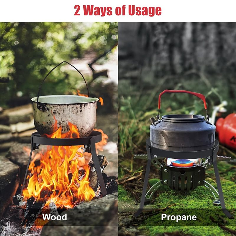 A02F-Soporte Plegable Portátil - Camping Cooking Over Fire reseña y precio