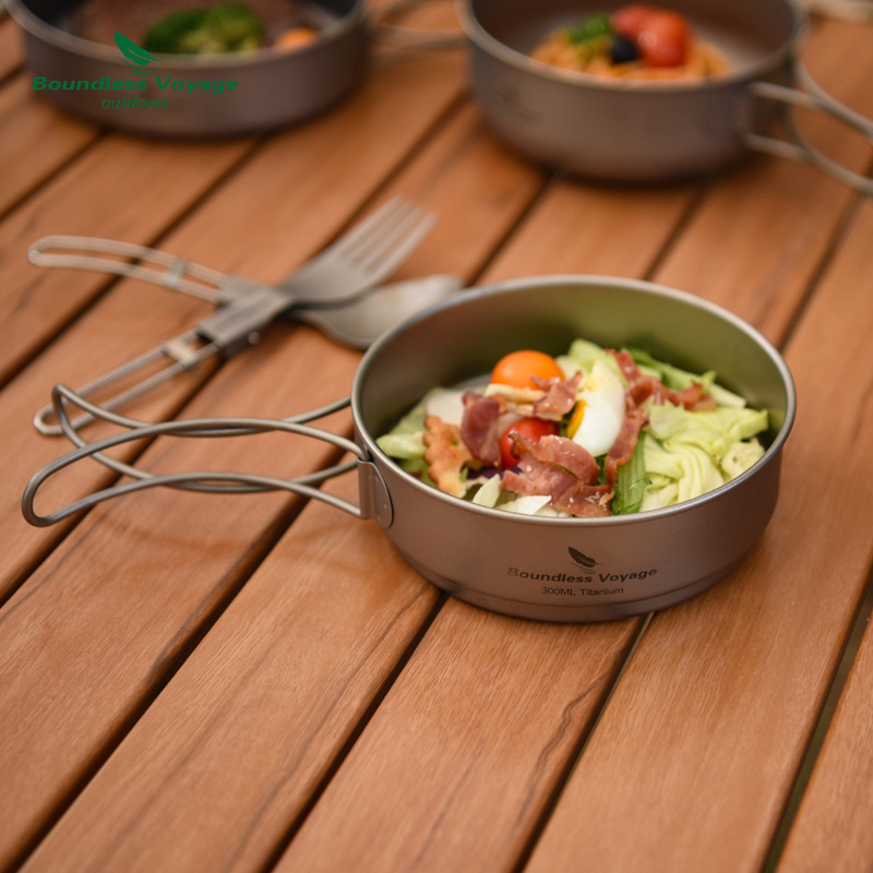 Juego de ollas con mango plega - Camping Cooking Pots And Pans Set reseña y precio