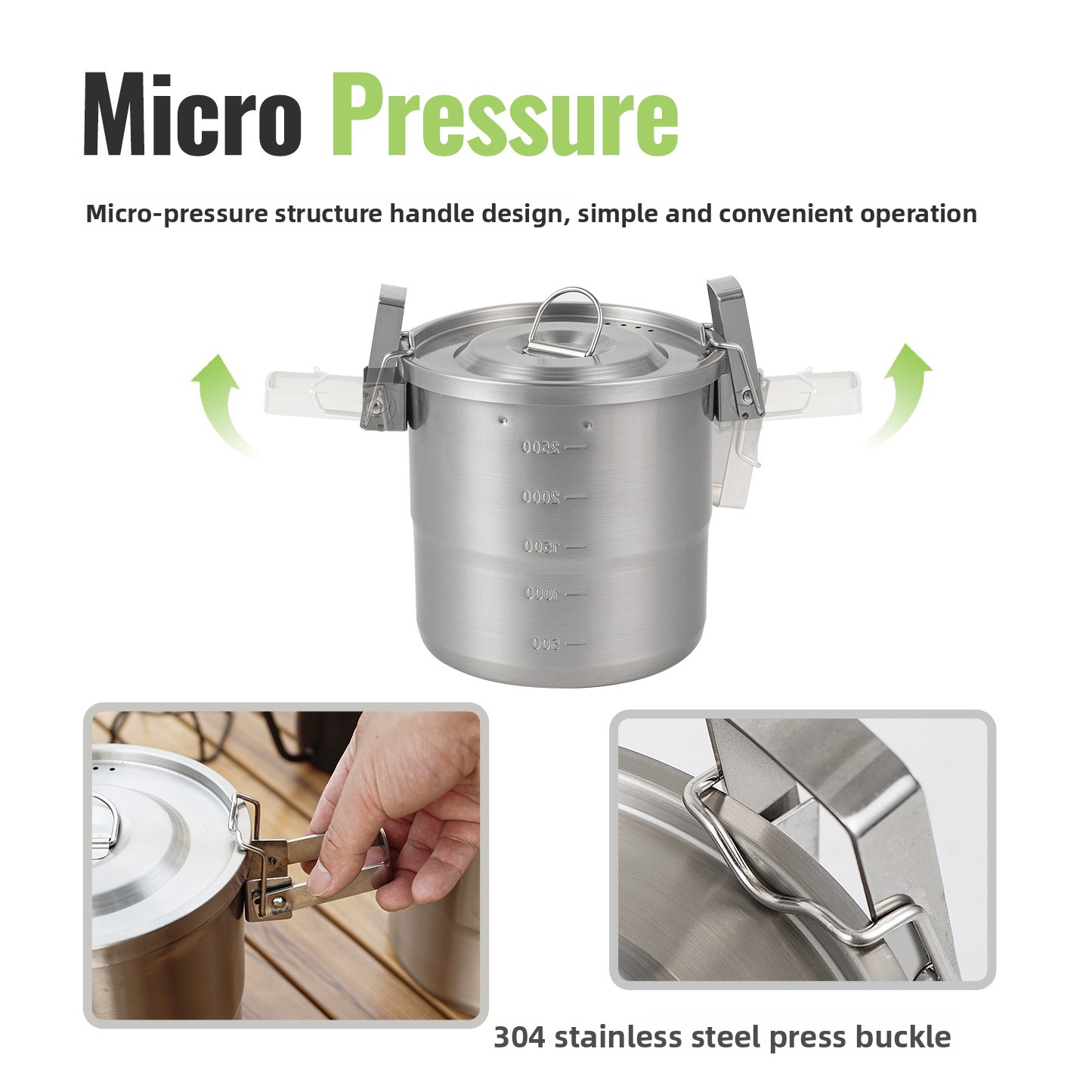 Ollas y sartenes de acero inox - Camping Cooking Pots And Pans Set reseña y precio
