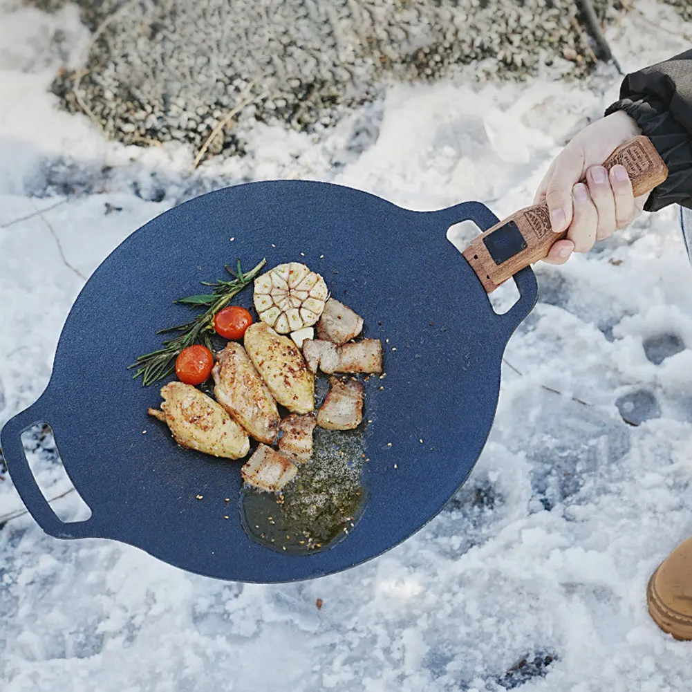 Sartén de madera natural para  - Camping Cooking Utilities reseña y precio