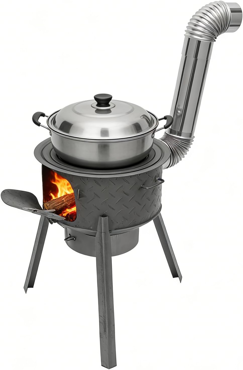 Estufa Portátil de Leña para A - Camping Cooking Stove reseña y precio