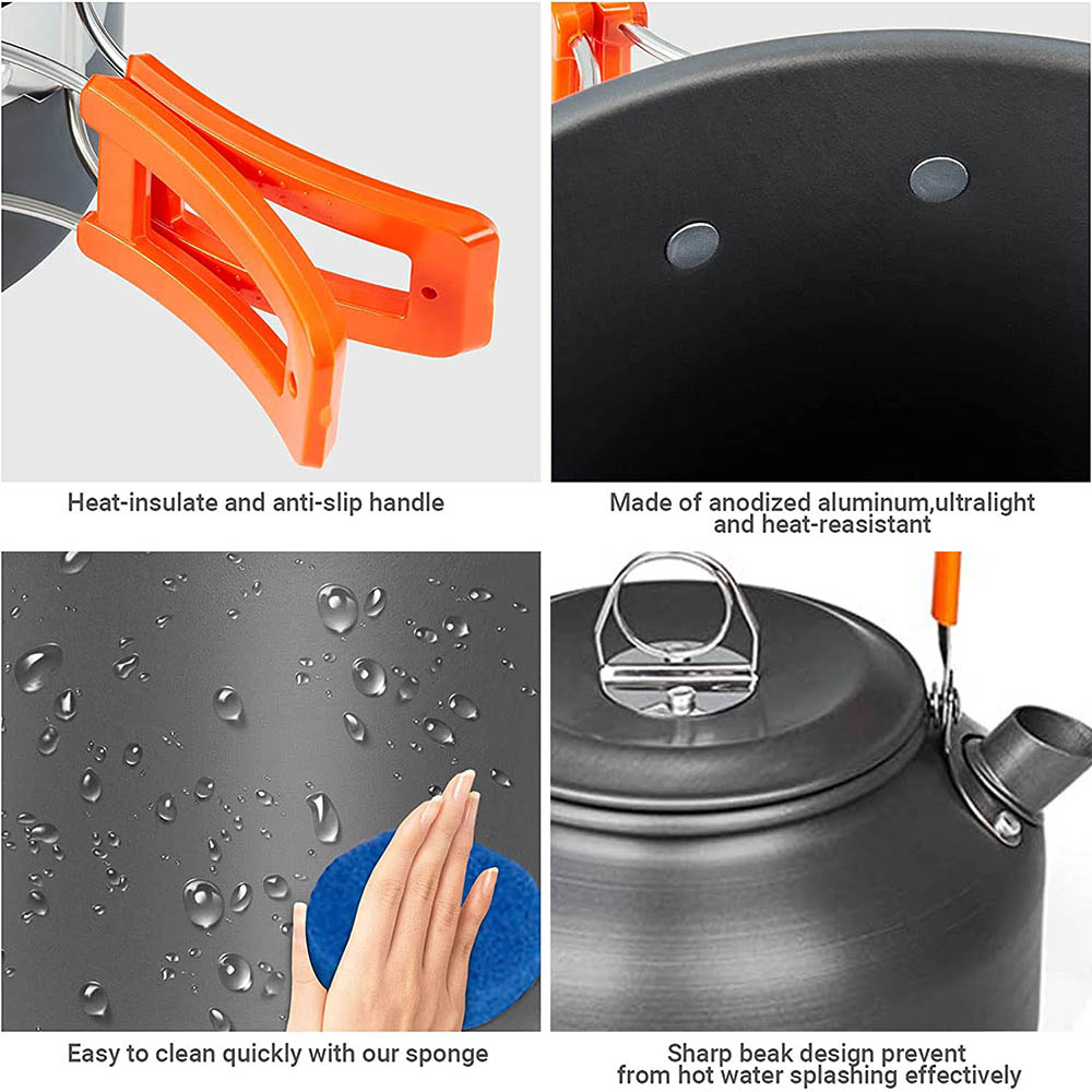 1 Uds./1 Juego de utensilios d - Camping Cooking Set For 4 reseña y precio