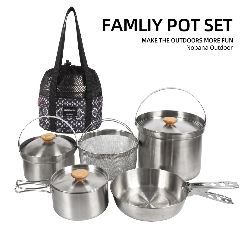NOBANA, el más nuevo juego de  - Camping Cooking Pots And Pans reseña y precio