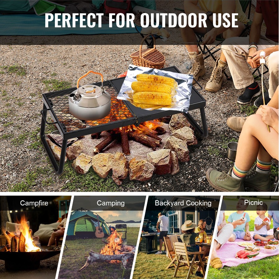 Parrilla Plegable para Fogatas - Camping Cooking Over Fire reseña y precio