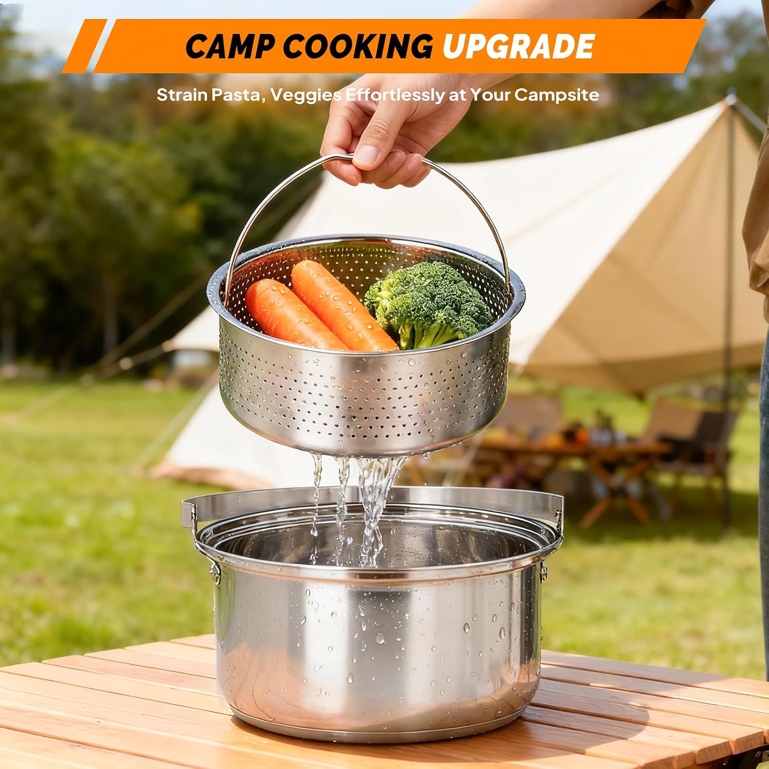 Juego de utensilios de cocina  - Camping Cooking Pot Set reseña y precio