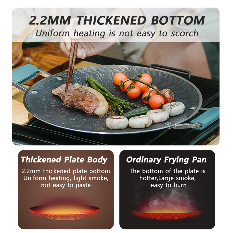Naturehike-sartén para barbaco - Camping Hiking Cooking reseña y precio