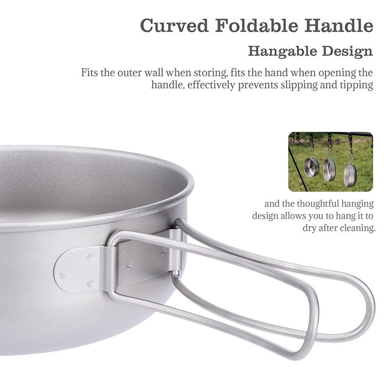 Juego de Cocina de Titanio par - Camping Cooking Pots And Pans Set reseña y precio