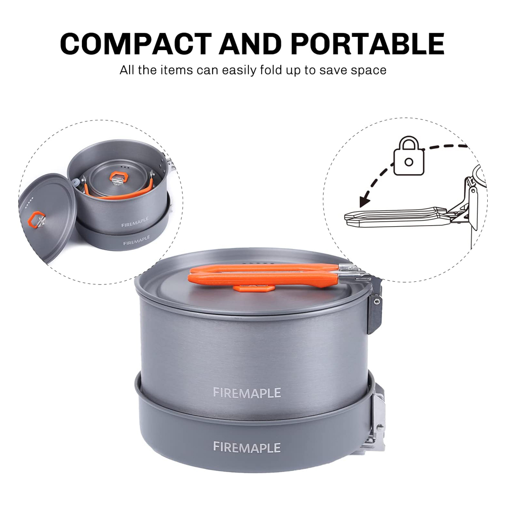 Fire Maple utensilios Camping  - Camping Cooking Pot Set reseña y precio