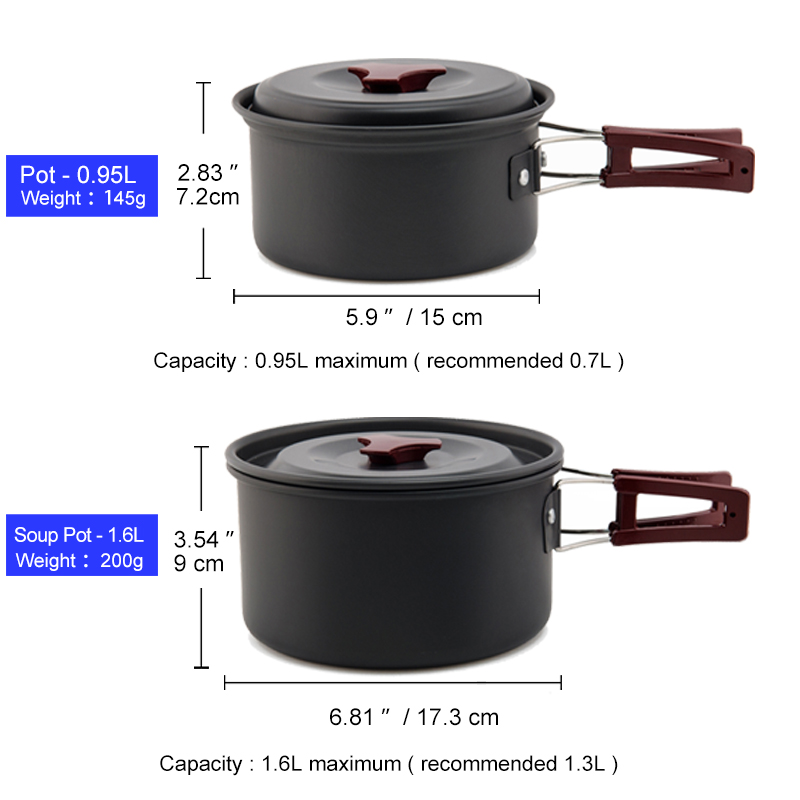 Widesea-Juego de utensilios de - Camping Cooking Set Jetboil reseña y precio