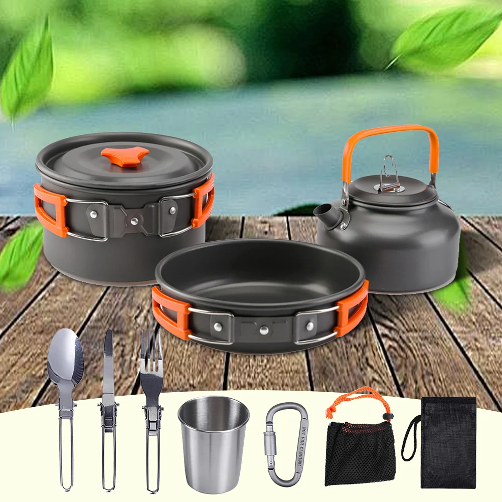 Kit de utensilios de cocina pa - Camping Cooking Set For 4 reseña y precio