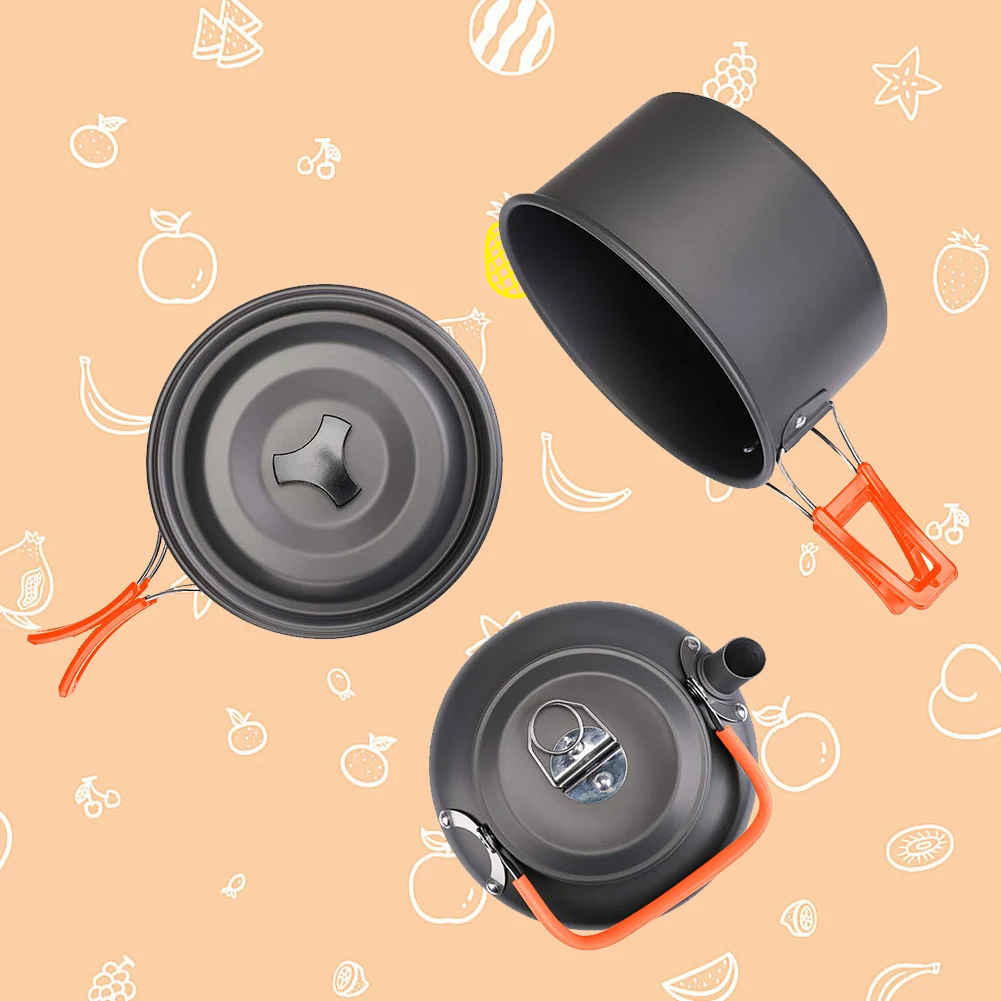 Kit de utensilios de cocina pa - Camping Cooking Set For 4 reseña y precio