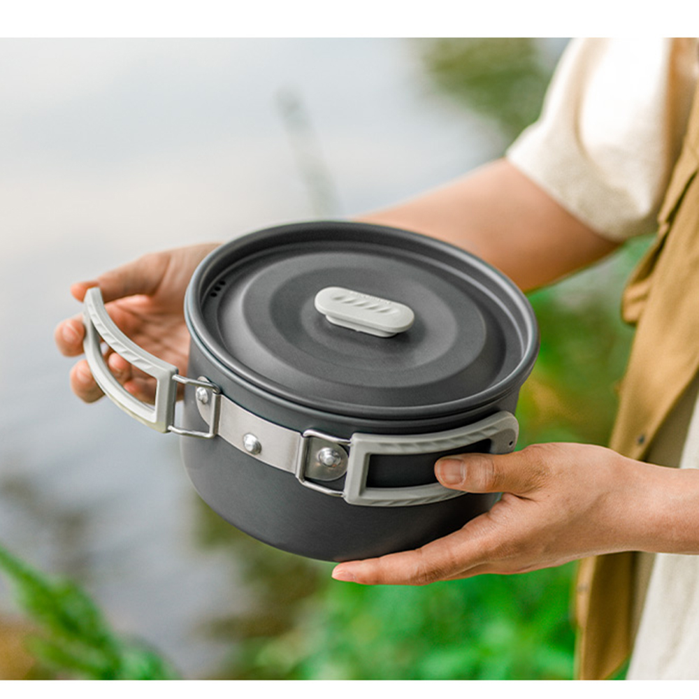 Naturehike-Juego de ollas al a - Camping Cooking Pots And Pans Set reseña y precio